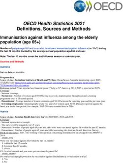 OECD Health Statistics 2021 - Definitions, Sources and Methods