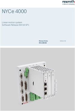 NYCe 4000 Linear motion system Software Release 50V16 SP1 - Release Notes R911385306 - Bosch Rexroth
