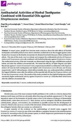 Antibacterial Activities of Herbal Toothpastes Combined with Essential Oils against Streptococcus mutans - MDPI