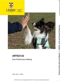 ARTS3123 Solo Performance Making - Term Two // 2019 - UNSW