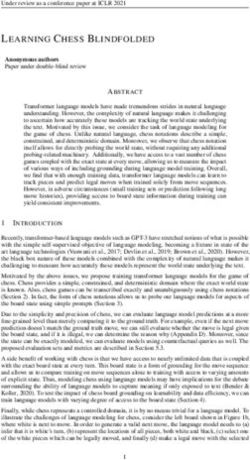 LEARNING CHESS BLINDFOLDED - OpenReview