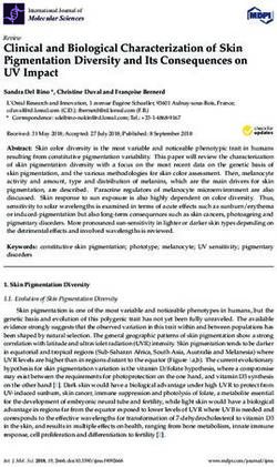 Clinical and Biological Characterization of Skin Pigmentation Diversity and Its Consequences on UV Impact - MDPI