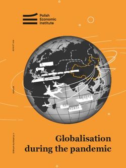Globalisation during the pandemic