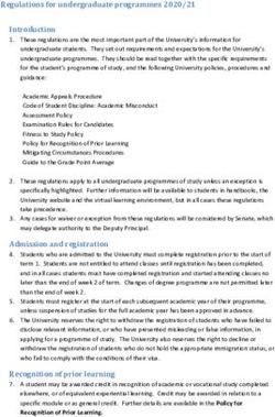 Regulations for undergraduate programmes 2020/21 - Abertay ...