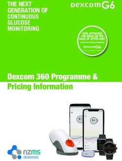 Dexcom 360 Programme & Pricing Information - THE NEXT GENERATION OF NOW APPROVED FOR WEAR ON THE BACK OF UPPER ARM* - NZMS Diabetes
