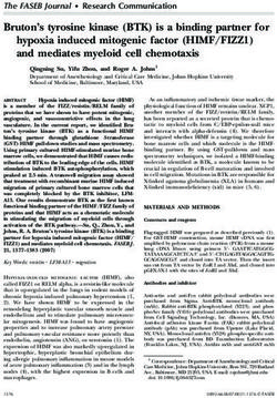 Bruton's tyrosine kinase (BTK) is a binding partner for hypoxia induced mitogenic factor (HIMF/FIZZ1) and mediates myeloid cell chemotaxis