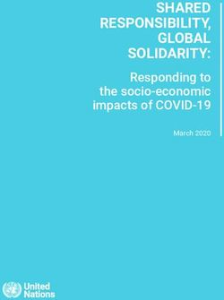 SHARED RESPONSIBILITY, GLOBAL SOLIDARITY: Responding to the socio-economic impacts of COVID-19 - United Nations ...