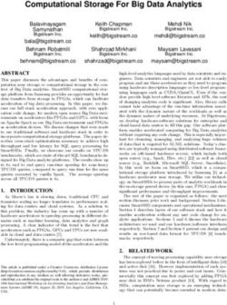 Computational Storage For Big Data Analytics - ADMS 2019