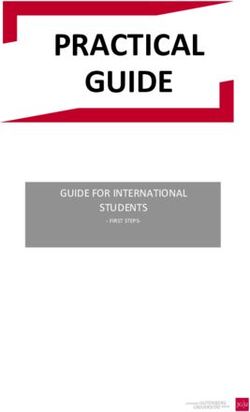 PRACTICAL GUIDE GUIDE FOR INTERNATIONAL STUDENTS - JGU International