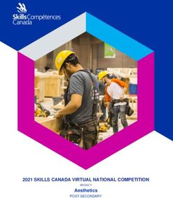 2021 SKILLS CANADA VIRTUAL NATIONAL COMPETITION - Aesthetics