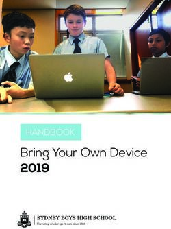 Bring Your Own Device 2019 - HANDBOOK - SYDNEY BOYS HIGH SCHOOL