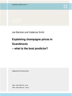 Explaining champagne prices in Scandinavia - what is the best predictor? - Jan Bentzen and Valdemar Smith