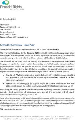 Payment System Review - Issues Paper