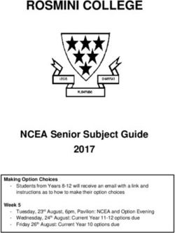 ROSMINI COLLEGE - NCEA Senior Subject Guide 2017 - Sporty