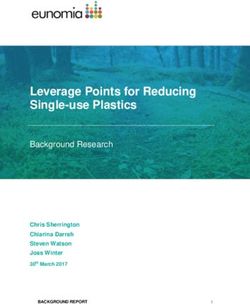 Leverage Points for Reducing Single-use Plastics - Background Research Chris Sherrington - Seas at Risk