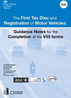 Registration of Motor Vehicles - The First Tax Disc and Completion of the V55 forms