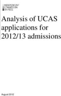 Analysis of UCAS applications for 2012/13 admissions