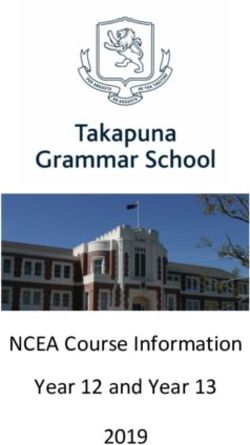 NCEA Course Information Year 12 and Year 13 2019