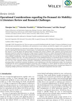 Review Article Operational Considerations regarding On-Demand Air Mobility: A Literature Review and Research Challenges