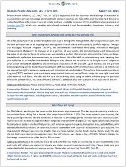 Beacon Pointe Advisors, LLC - Form CRS March 30, 2021