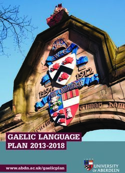 GAELIC LANGUAGE PLAN 2013-2018 - www.abdn.ac.uk/gaelicplan - University of Aberdeen
