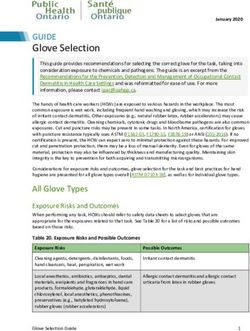 GUIDE Glove Selection - Public Health Ontario