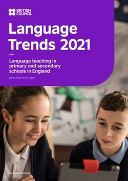 Language Trends 2021 Language teaching in primary and secondary schools in England - British Council