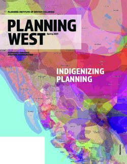 PLANNING WEST INDIGENIZING PLANNING
