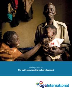 The truth about ageing and development - Facing the facts