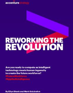 REVOLUTION REWORKING THE - Are you ready to compete as intelligent technology meets human ingenuity to create the future workforce? ...