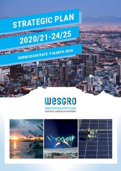 SUBMISSION DATE: 9 MARCH 2020 - Wesgro