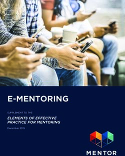 E-MENTORING ELEMENTS OF EFFECTIVE PRACTICE FOR MENTORING - SUPPLEMENT TO THE - Mentoring.org