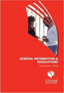 GENERAL INFORMATION & REGULATIONS - Prospectus 2018 - University of Namibia