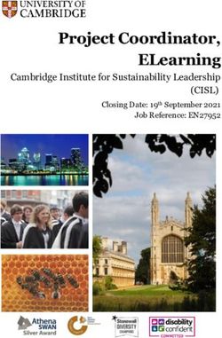 Project Coordinator, ELearning - Cambridge Institute for Sustainability Leadership (CISL) - Job Opportunities ...
