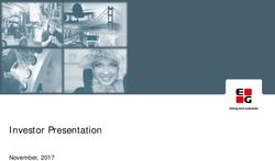 Investor Presentation - November, 2017 - EG A/S