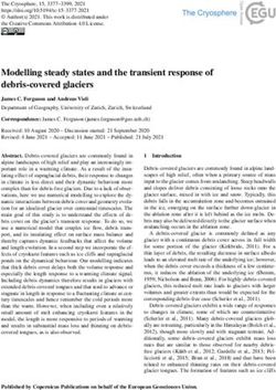 Modelling steady states and the transient response of debris-covered glaciers - The Cryosphere