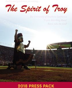 The Spirit of Troy - 2018 PRESS PACK - University of Southern ...