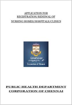 APPLICATION FOR REGISTRATION/RENEWAL OF NURSING HOMES/HOSPITALS/CLINICS - PUBLIC HEALTH DEPARTMENT CORPORATION OF CHENNAI