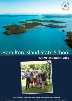 Hamilton Island State School - PARENT HANDBOOK 2015
