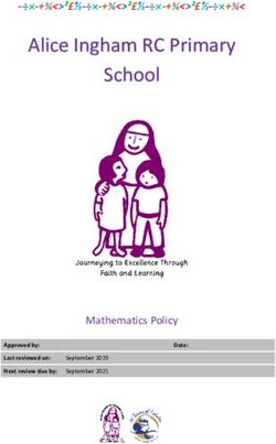 Alice Ingham RC Primary School - Mathematics Policy - Alice Ingham R C Primary School