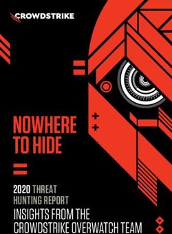 NOWHERE TO HIDE - INSIGHTS FROM THE CROWDSTRIKE OVERWATCH TEAM 2020 THREAT HUNTING REPORT