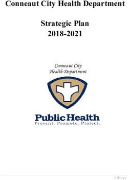 Conneaut City Health Department Strategic Plan 2018-2021 - Conneaut City Health Department