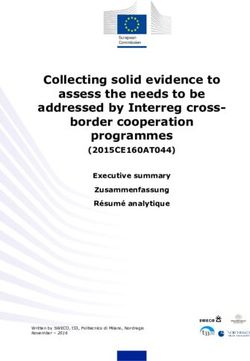 Collecting solid evidence to assess the needs to be addressed by Interreg cross-border cooperation programmes - (2015CE160AT044) - European ...