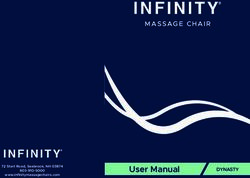 User Manual - MASSAGE CHAIR - Rest & Relax ...