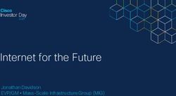 Internet for the Future - Jonathan Davidson EVP/GM Mass-Scale Infrastructure Group (MIG)