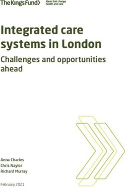Integrated care systems in London - Challenges and opportunities ahead - Anna Charles Chris Naylor Richard Murray - The King's Fund