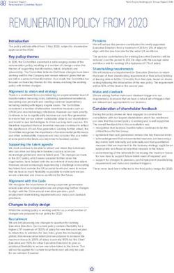 REMUNERATION POLICY FROM 2020 - Rolls-Royce