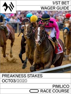 1/ST BET WAGER GUIDE - PREAKNESS STAKES OCT03