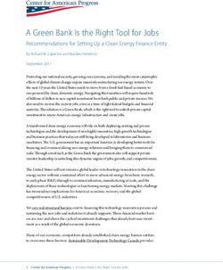 A Green Bank Is the Right Tool for Jobs - Recommendations for Setting Up a Clean Energy Finance Entity