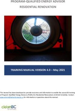 PROGRAM-QUALIFIED ENERGY ADVISOR RESIDENTIAL RENOVATION